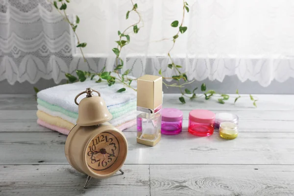 Lovely Bath Products Table — Stock Photo, Image