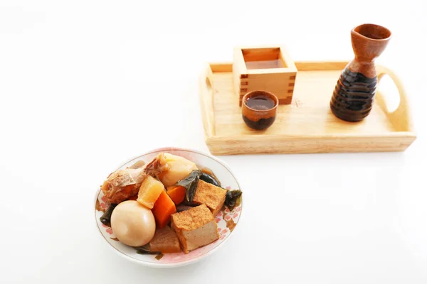 Γευστική Ιαπωνική Κουζίνα Στο Τραπέζι — Φωτογραφία Αρχείου