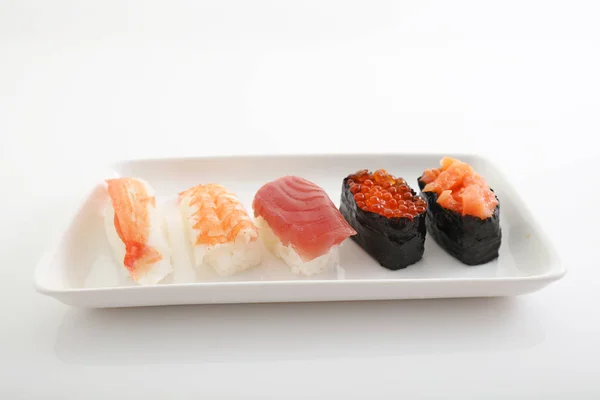 Japanese Cuisine Sushi Plate — Stock Photo, Image