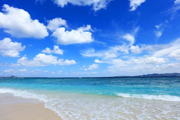 Cobalt Blue Sea Blue Sky Okinawa — Stock Photo, Image