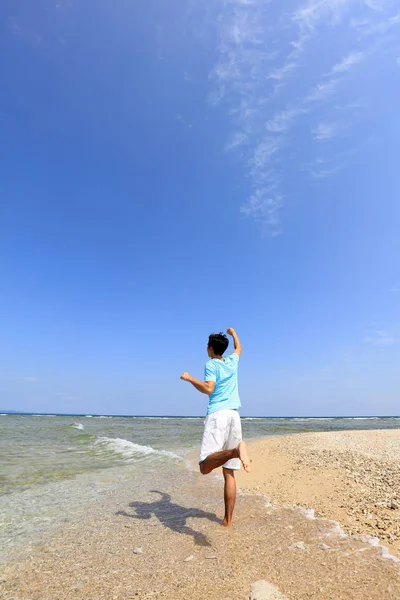 Man Enjoy Sun — Stock Photo, Image