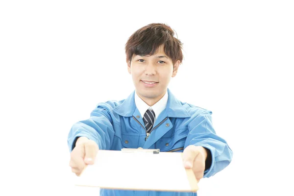 Portrait Delivery Man — Stock Photo, Image