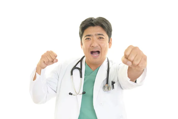 Усміхнений Азіатський Лікар — стокове фото
