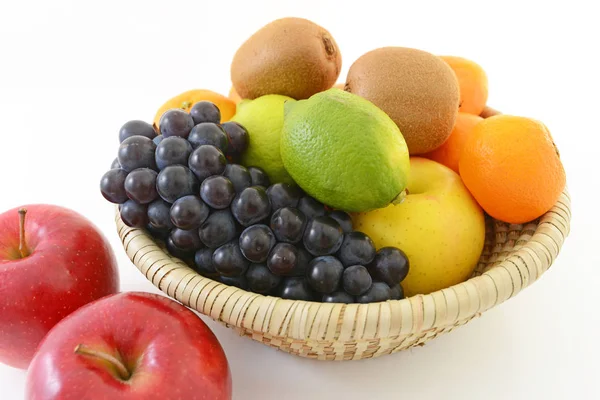 Fresh Fruits Basket — Stock Photo, Image