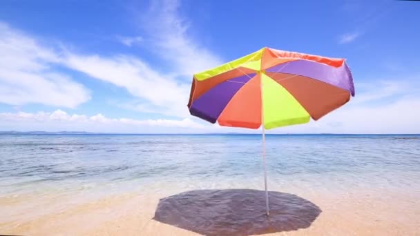 Cielo Verano Hermosa Playa Okinawa — Vídeo de stock