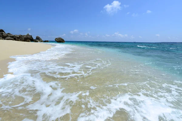 Blå Himmel Och Hav Okinawa — Stockfoto