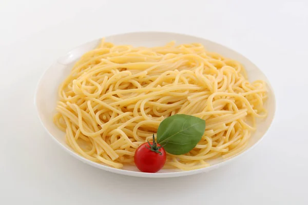 Tabakta Enfes Bir Spagetti — Stok fotoğraf