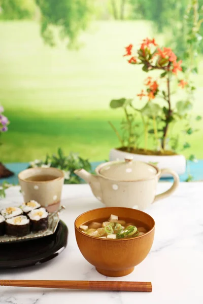 Heerlijke Japanse Keuken Tafel — Stockfoto
