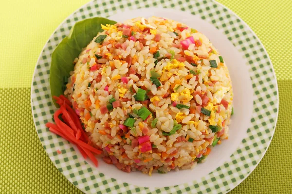 Fried rice in a dish