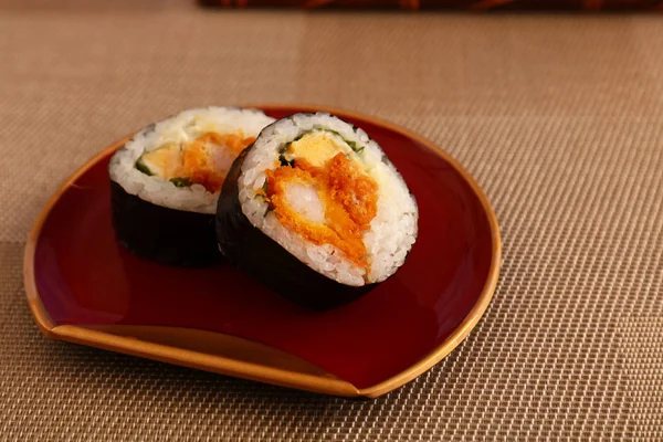 Japanse Traditionele Keuken Sushi Broodjes — Stockfoto
