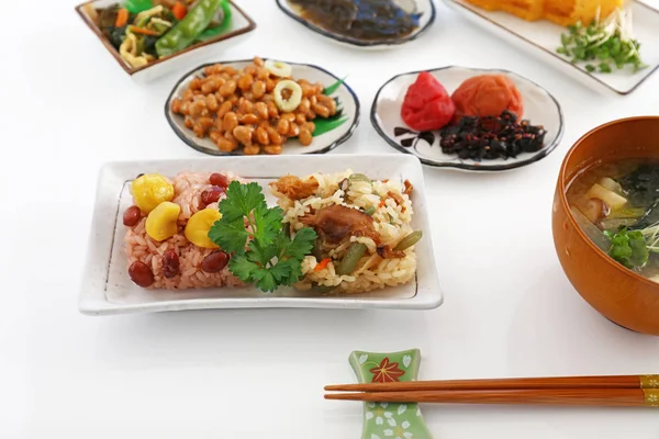 Heerlijke Japanse Keukens Eettafel — Stockfoto