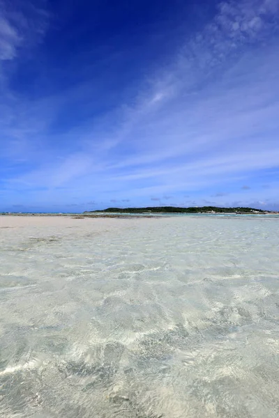 Cielo Blu Mare Limpido Okinawa — Foto Stock