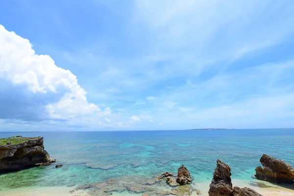 Sommartid Stranden Okinawa — Stockfoto