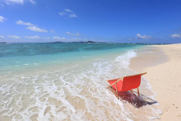 Prachtige Blauwe Lucht Zee Van Okinawa — Stockfoto