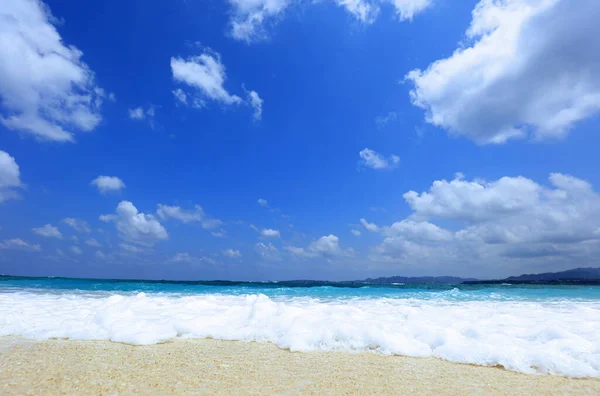 Zdjęcie Pięknej Plaży Okinawa — Zdjęcie stockowe