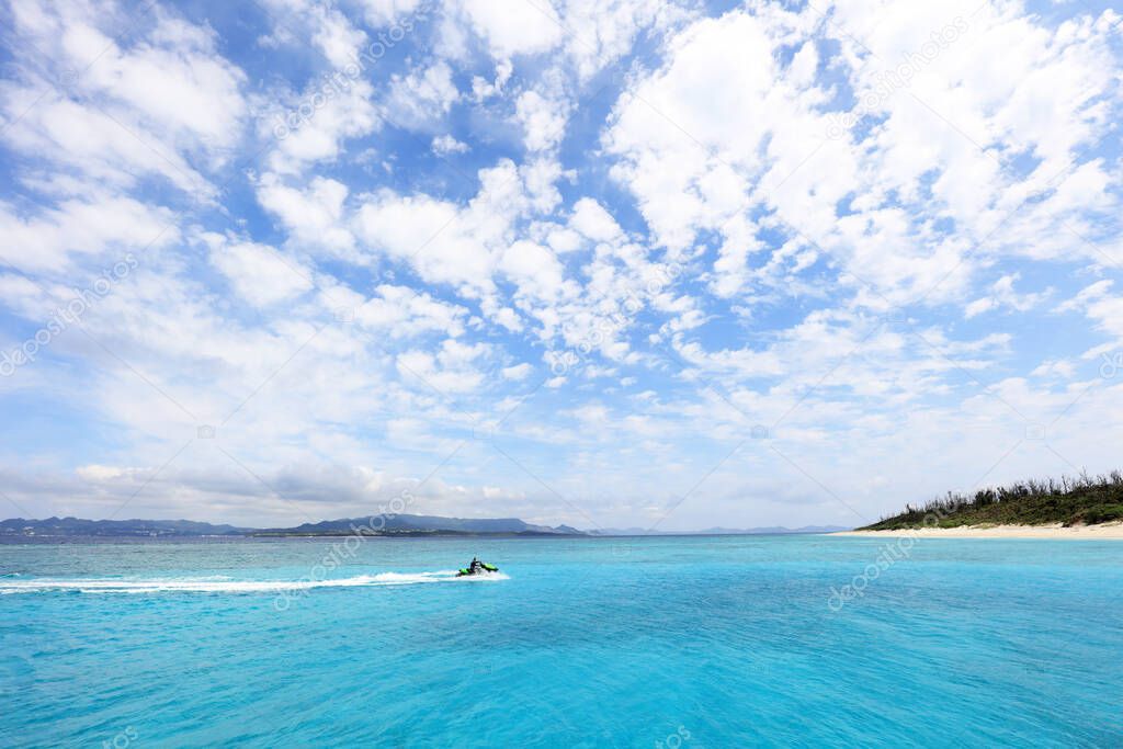 Blue sky and sea of Okinawa