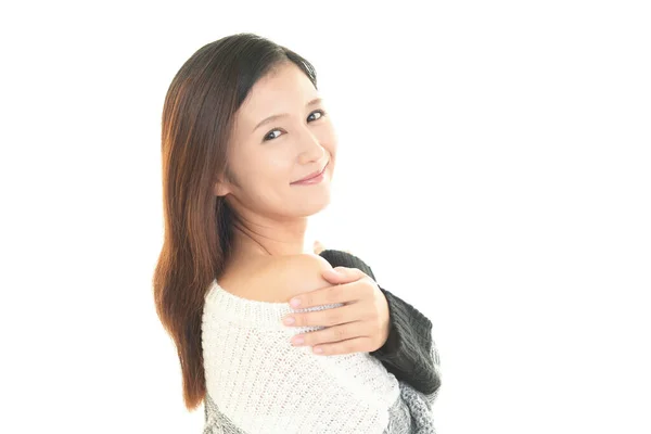 Aantrekkelijke Aziatische Jonge Vrouw — Stockfoto
