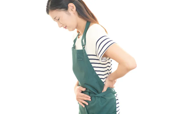 Woman Who Has Stomachache — Stock Photo, Image