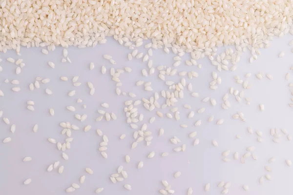 Italian Risotto Rice Background Topview Soft Light Latin Term Oryza — Stock Photo, Image