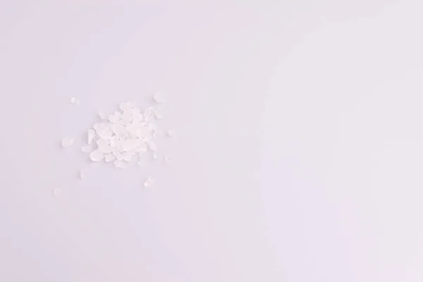 Heap Coarse Sea Salt Isolated White Background — Stock Photo, Image