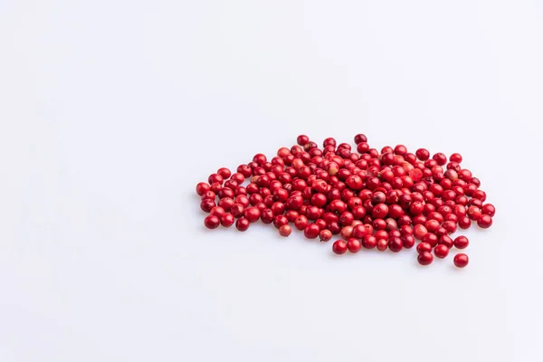 Pile Pink Pepper Brazil Pepper Rose Pepper Schinus Terebinthifolius Seeds — Stock Photo, Image