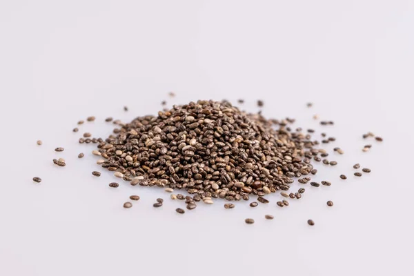 Chia Seeds Isolated White Background — Stock Photo, Image