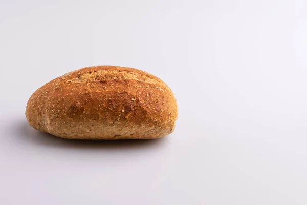 Pão Pão Integral Pão Francês Pão Tradicional Brasileiro Sobre Fundo — Fotografia de Stock