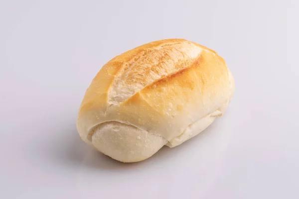 Plain French Bread Traditional Brazilian Bread White Background — Stock Photo, Image