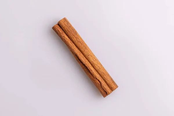 Single Cinnamon Stick Isolated White Background — Stock Photo, Image