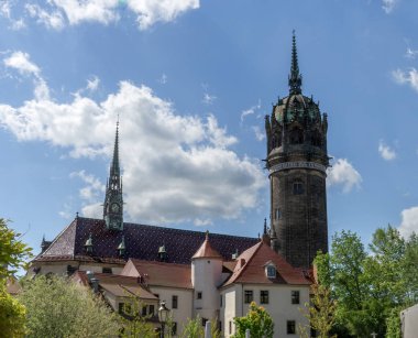 Luther şehir Wittenberg kilisede Kalesi