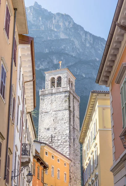 Vue Sur Torre Apponale Riva Italie — Photo