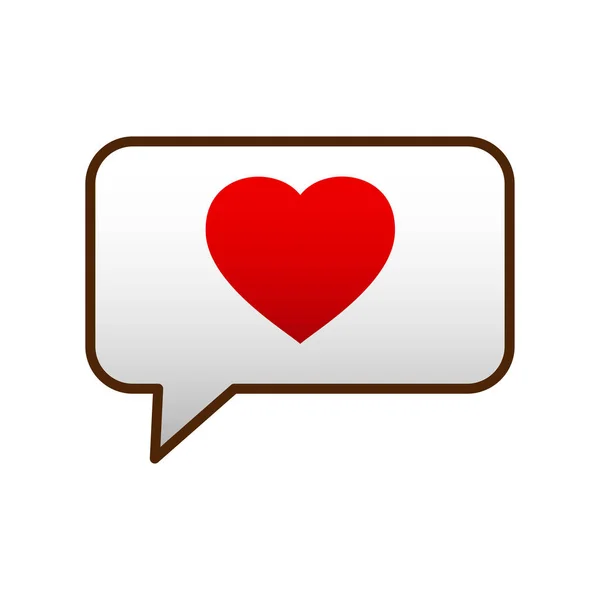 Ikony wiadomości przychodzące są serce Walentynki dla Twojej strony internetowej — Wektor stockowy