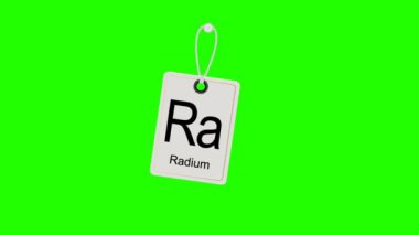 Element periyodik kimyasal periyodik tablo, sallanan etiket. Renk Anahtarı.