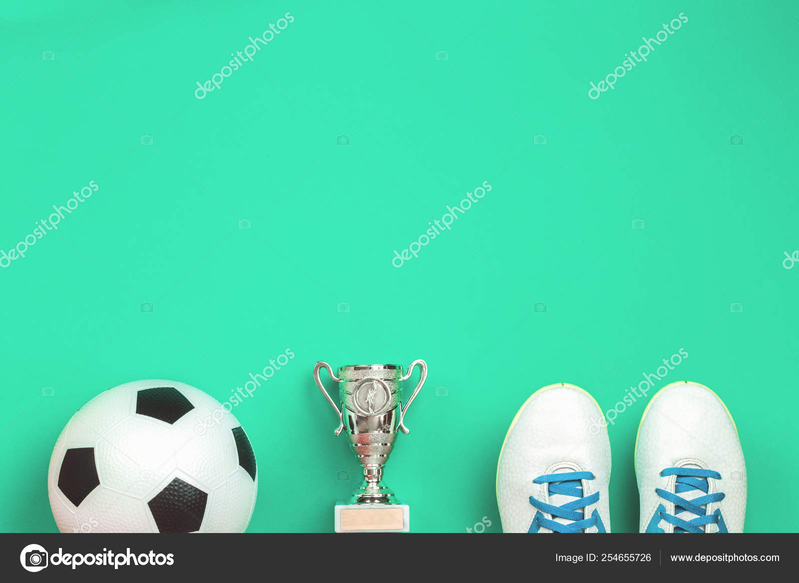 football shoes and ball