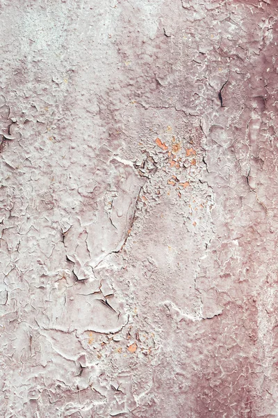 ひび割れた古い白錆の塗料の背景を風化 — ストック写真