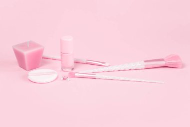 Pembe hediye ile Güzellik tek boynuzlu at makyaj fırçaları