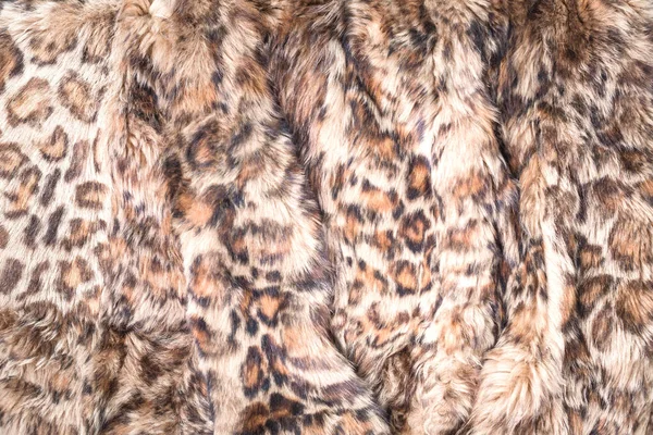 Animal print long fur textured panther background — Stock Photo, Image