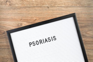 Panoda sedef hastalığı kelimesi var. Tıbbi konsept