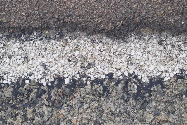 Fragment av grå asfaltvägen. — Stockfoto
