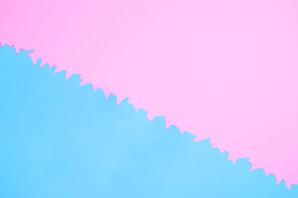 コピー スペースとトレンディなパステル ピンクとブルーの背景 — ストック写真