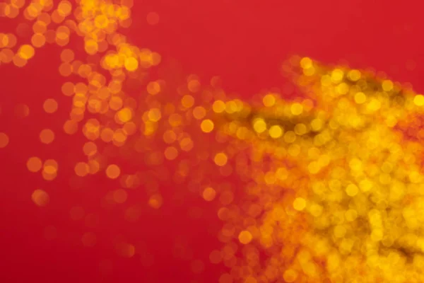 Zlaté Blury Glitter Textury Pulzující Červené Pozadí Slavnostní Abstraktní Pozadí — Stock fotografie