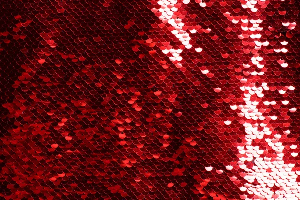 Red sequin background. — Stock Photo, Image