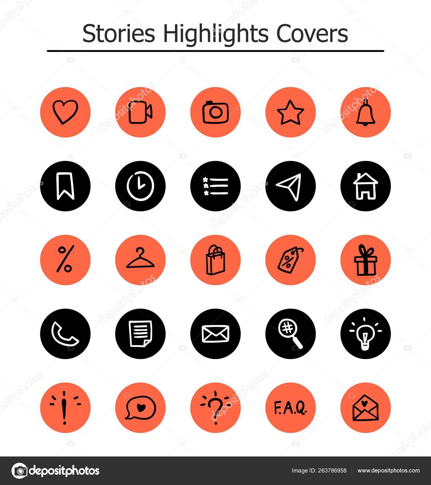 Stories Iconsストックベクター ロイヤリティフリーstories Iconsイラスト Depositphotos