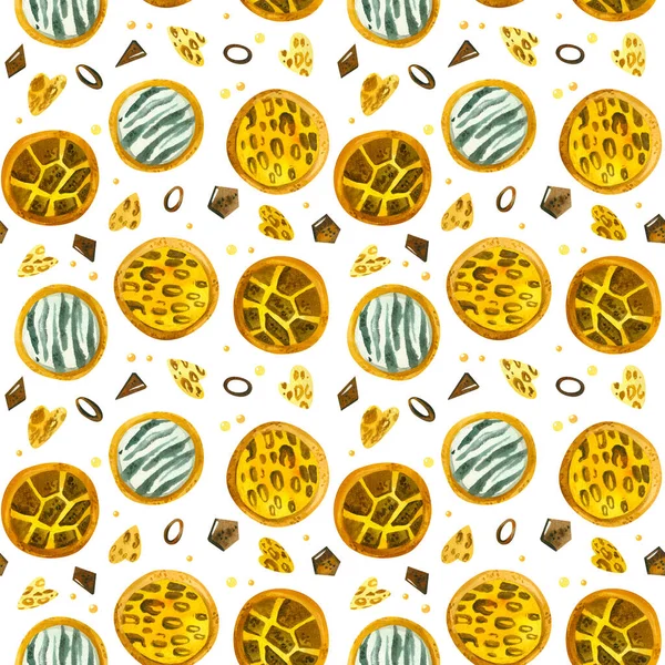 焼き菓子 ジンジャーブレッド手描きのシームレスなパターン アフリカの動物のスタイルビスケットカラー図面 丸型クッキーの食感 創造的な壁紙 包装紙 テキスタイルデザイン スクラップブッキング デジタルペーパー — ストック写真