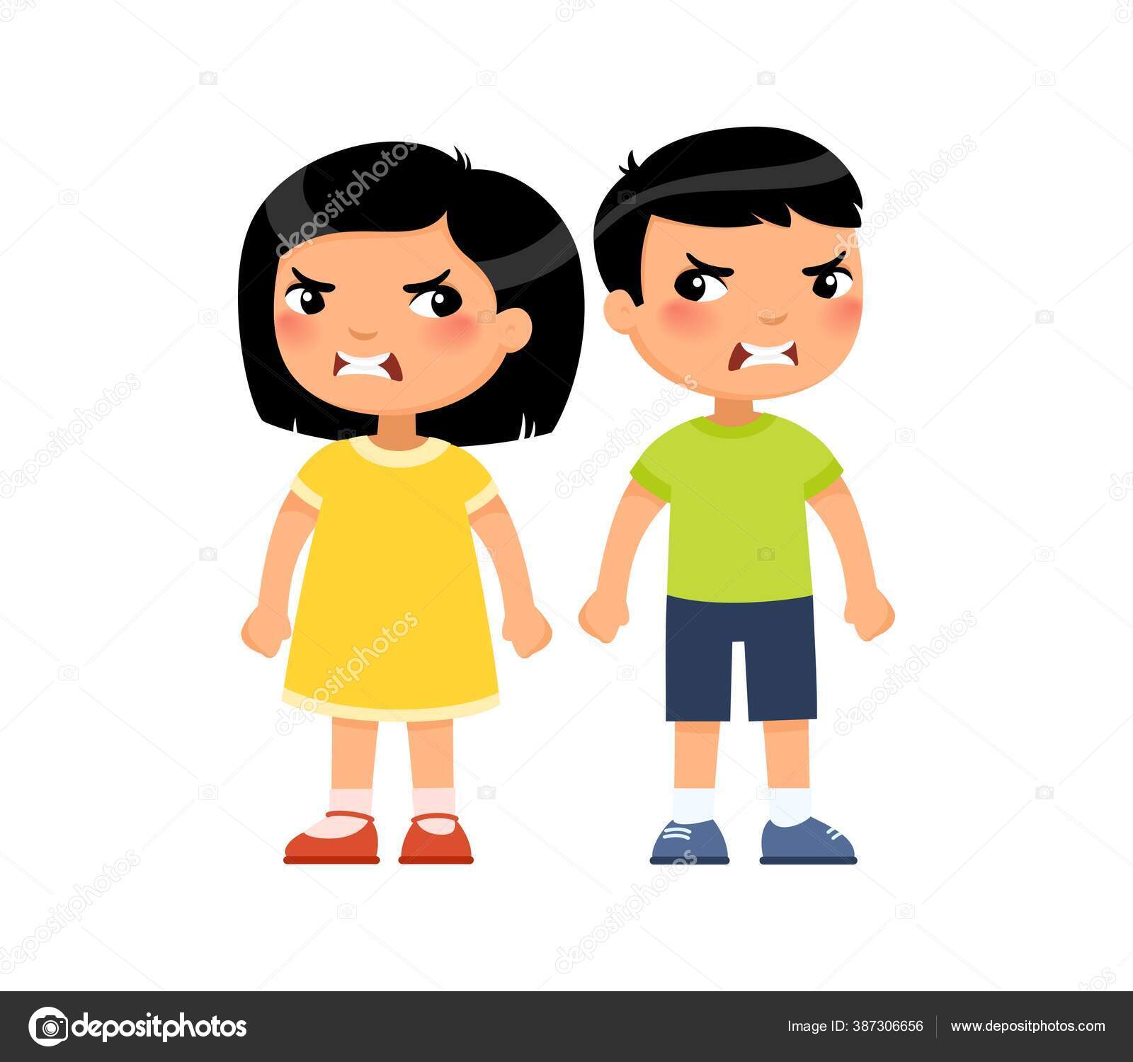 Angry Little Asian Boy Girl Flat Vector Illustration Furious Children Stock Vector Image by ©nizovatina #387306656 Angry Little Asian Boy Girl Flat Vector Illustration Furious Children Stock Vector Image by ©nizovatina #387306656
