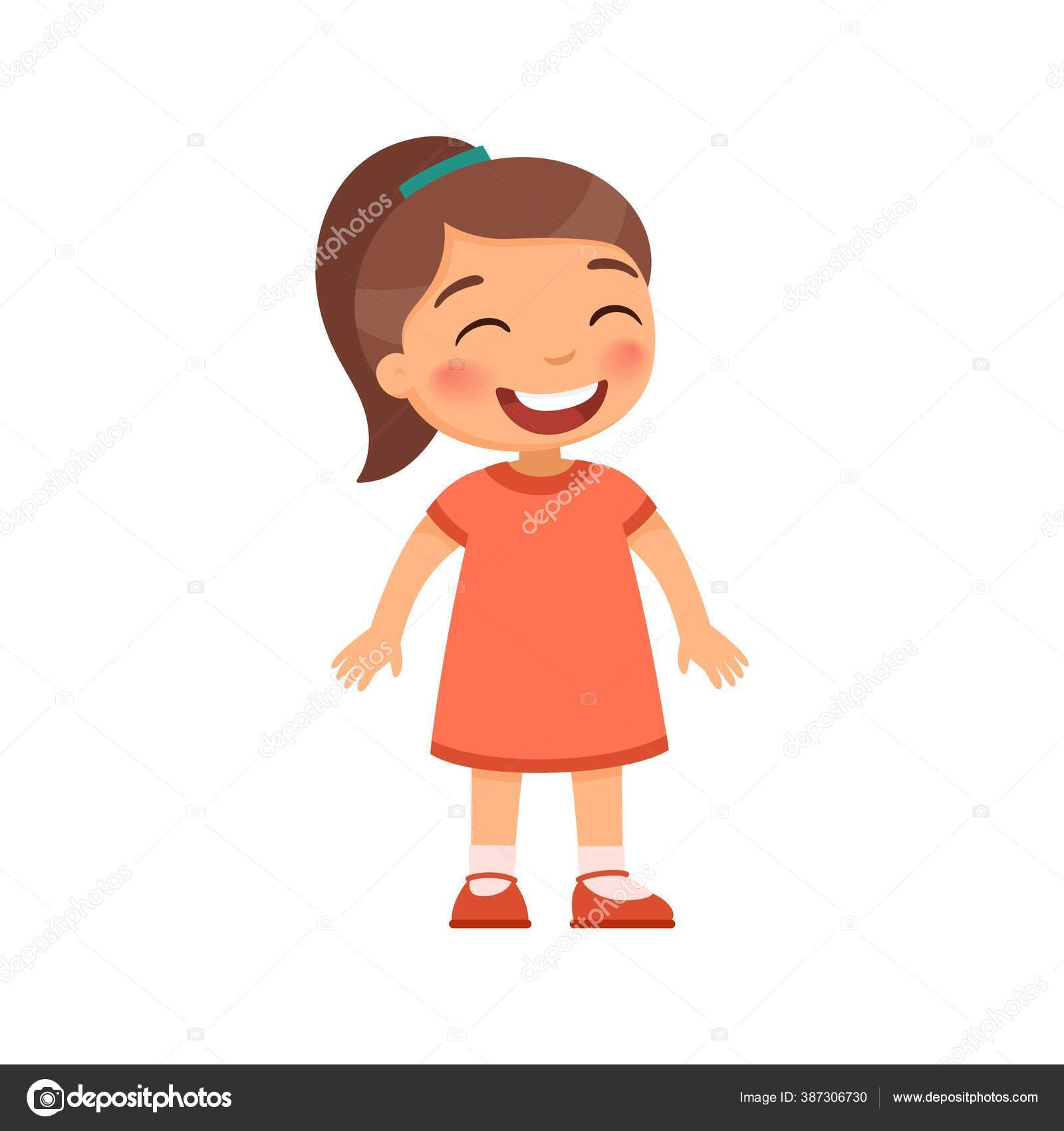 Garçon Souriant Enfant Heureux Enfant Visage Dessin Animé Vector