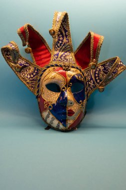 Güzel İtalyan Venedik karnaval maske parti kopya alanı zemin üzerine
