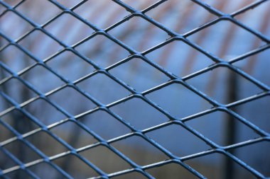 Zincir bağlantı çit tel kafes çelik metal