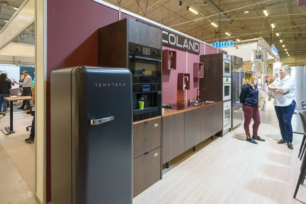 Tallinn, Estonya - 19 Nisan 2019: Disainimess Interjr 2019 in Eesti Nituste Messikeskuses, İç tasarım sergisi