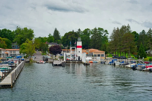 Cooperstown Marina Und Docks Ossego Lake New York — Stockfoto
